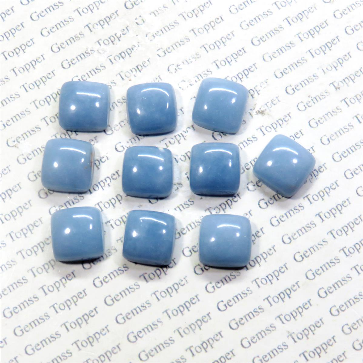 Angelite 10x10 mm Cushion Cabochon